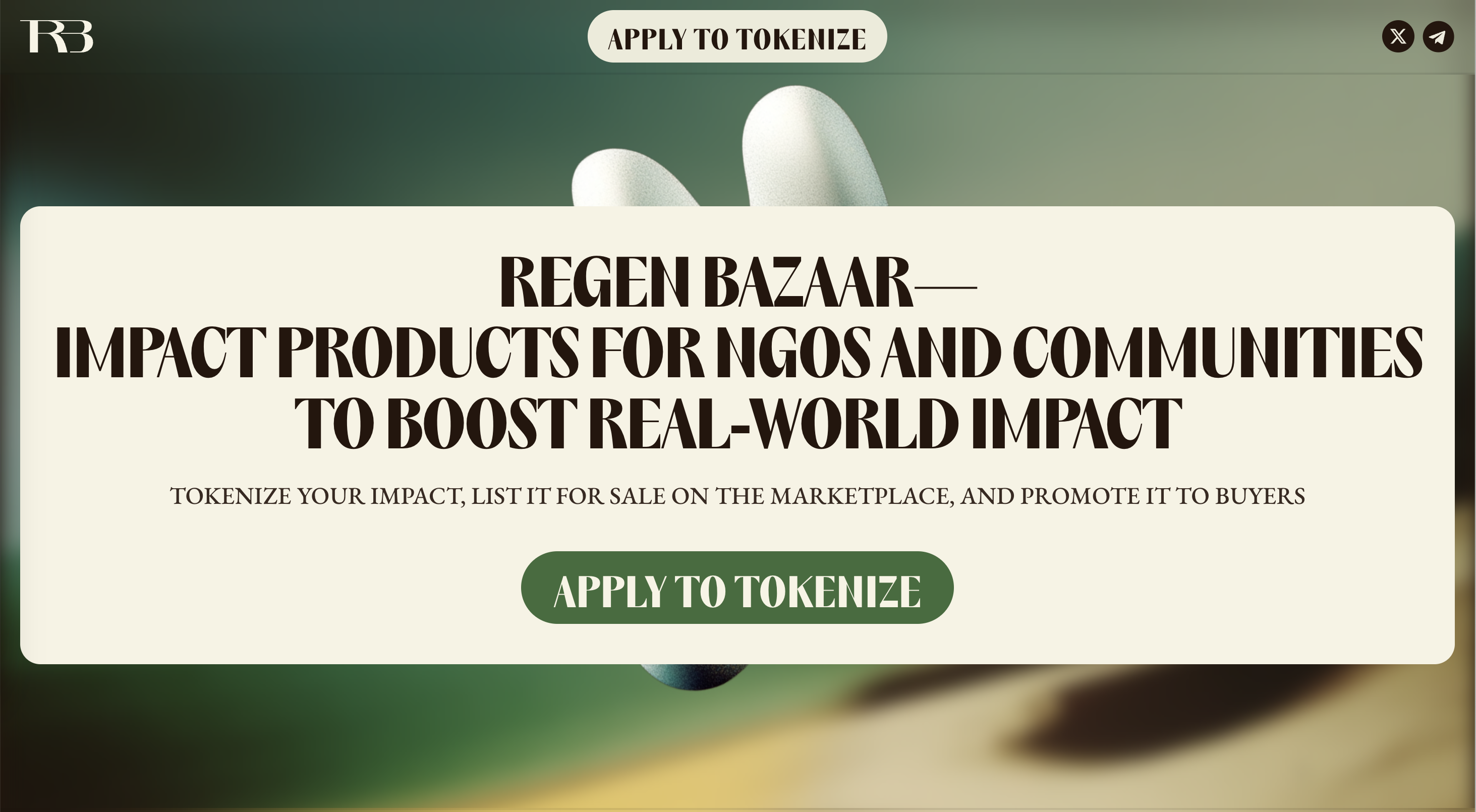 Regen Bazaar interface preview